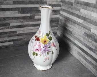Royal Crown Derby, Royal Antoinette, Small 3” Tall Pot Vase, Fine
