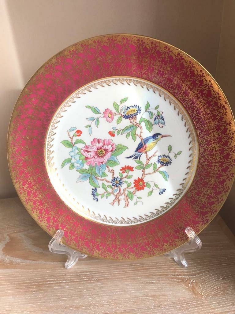 AYNSLEY England 18cm プレート　5枚 Vintage Aynsley Pembroke Bird Plate, Made in England - Etsy