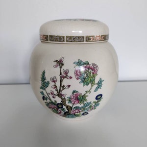 Sadler Indian Tree Floral Ginger Jar