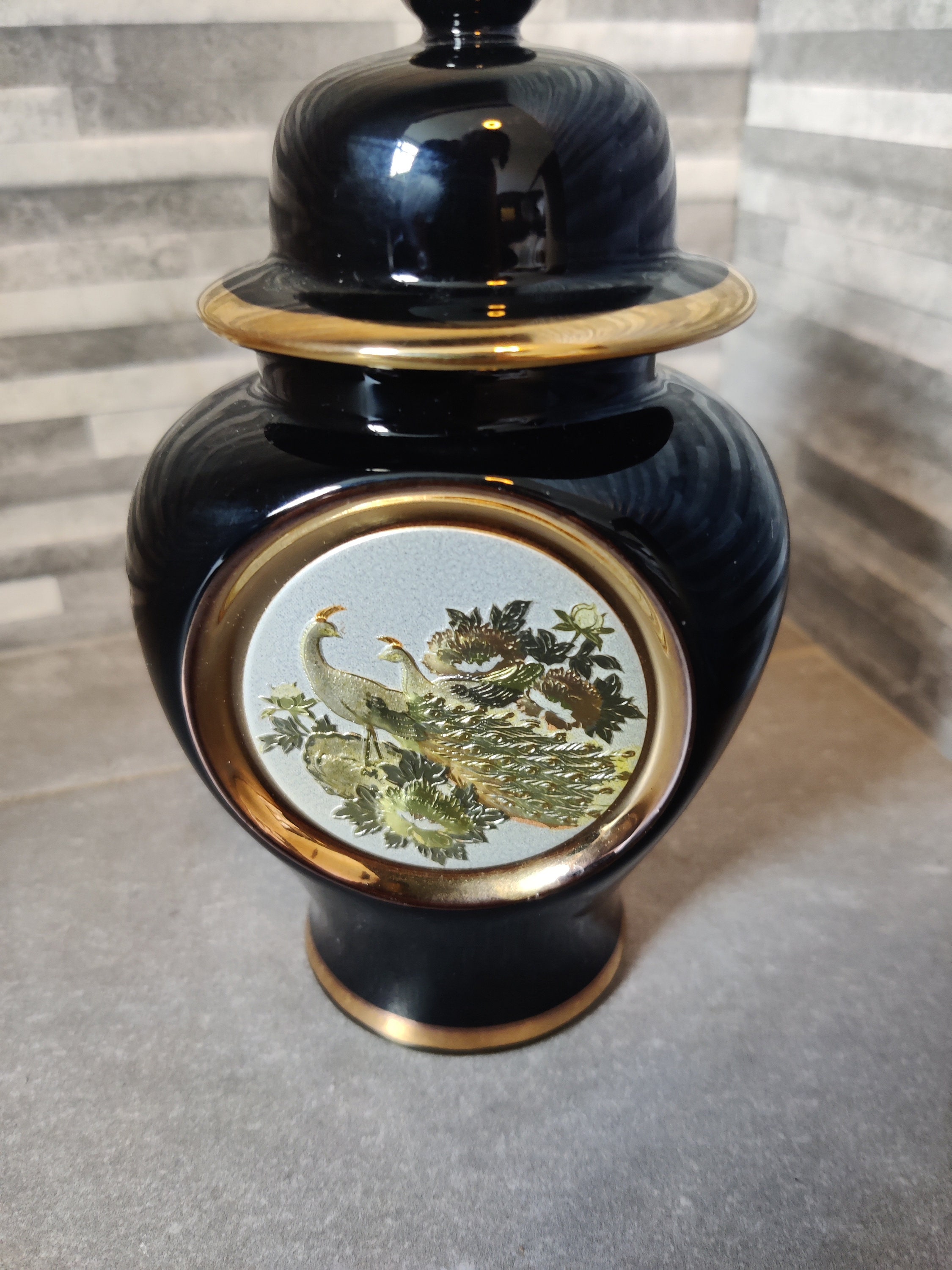 The Art of Chokin, 24K Gold Edged Ceramic Jar - Etsy
