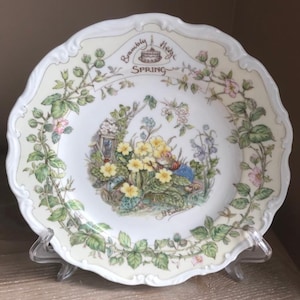 Royal Doulton Brambly Hedge Spring Plate, Collectible Plates, English Bone China