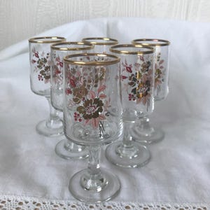 シェリーグラス 6個セット、レトロ/ヴィンテージグラス - Etsy 日本
