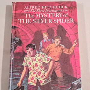 Vintage 70&#39;s Three Investigators Hardcover, &quot;The Mystery of The Silver Spider&quot; by Robert Arthur.