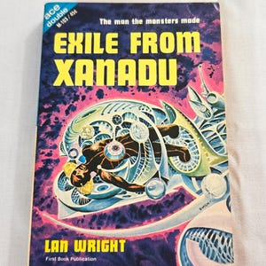 Vintage 60&#39;s Ace Double Sci-Fi Paperback, &quot;The Golden People&quot; by Fred Saberhagen and &quot;Exile from Xanadu&quot; by Lan Wright, 1964.