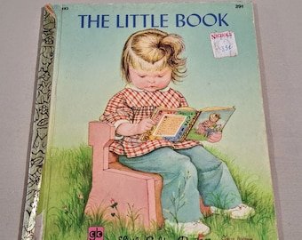 Vintage 70's Little Golden Book, "The Little Book" by Sherl Horvath, pictures by Eloise Wilkin, 1971.