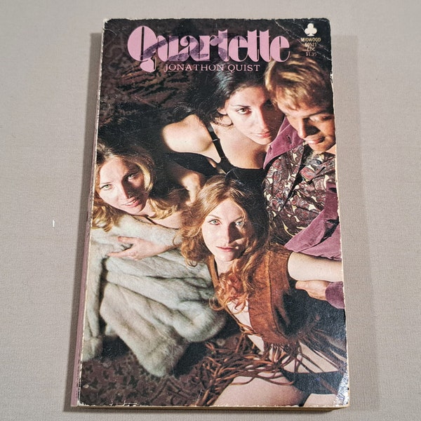 Vintage 70's Adult Sleaze Paperback "Quartette" written by Jonathon Quist, 1975. A Midwood Paperback.