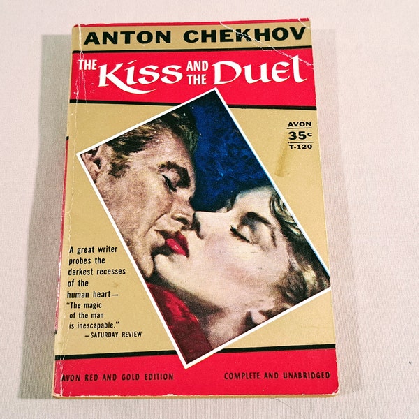 Vintage 60's Classic Short Fiction Anthology, "The Kiss and The Duel" written by Anton Chekhov, 1965.