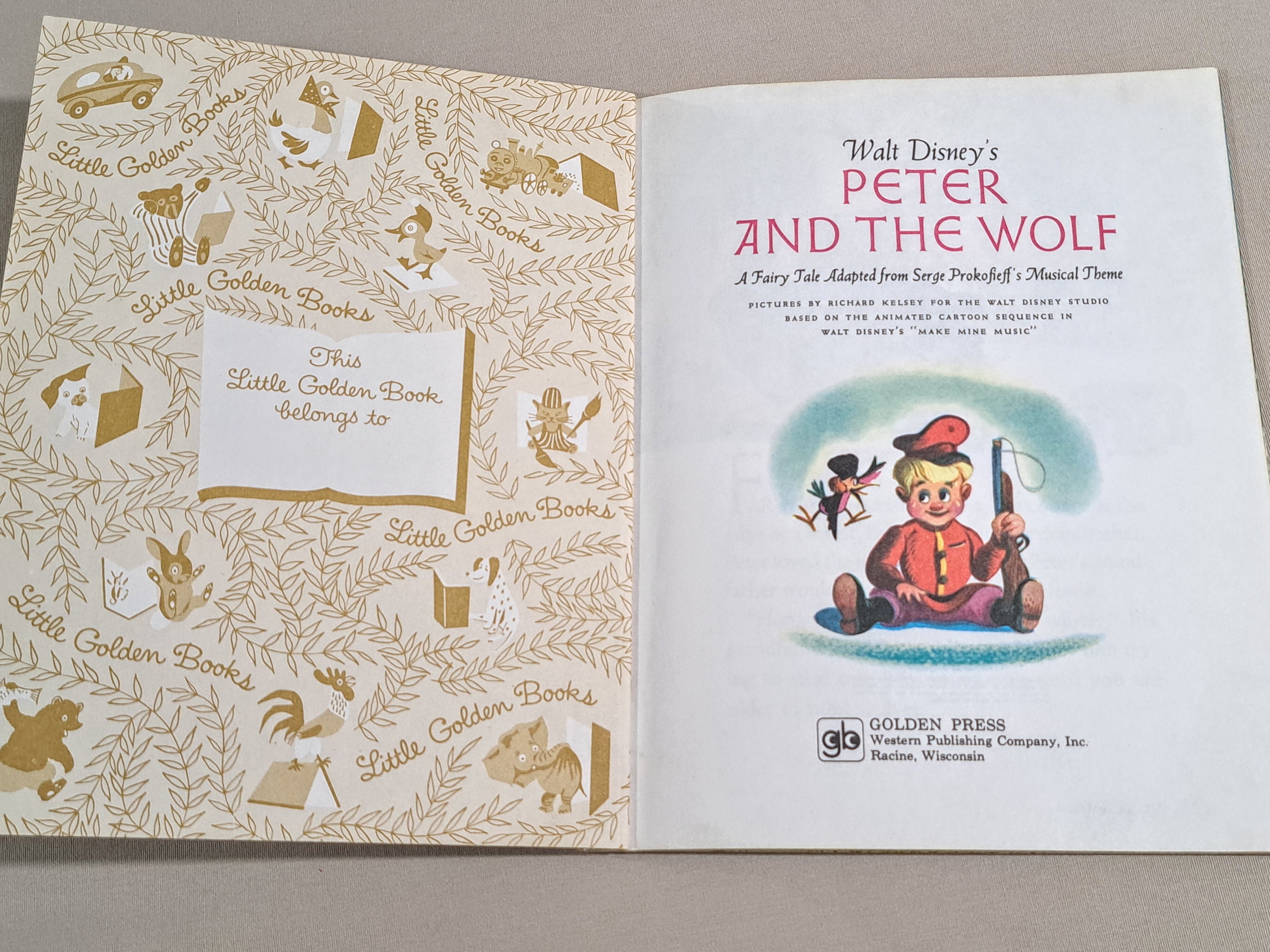 Walt Disney's Golden Book 1976 2冊セット VTG 2 - Walt Disney Golden Books (Mickey Mouse & Donald Duck