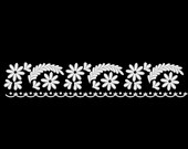 Vintage Dress Edging Hem Embroidery Machine Design
