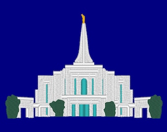 Diseño de la máquina de la bordado pequeño de Gilbert Arizona templo Simple