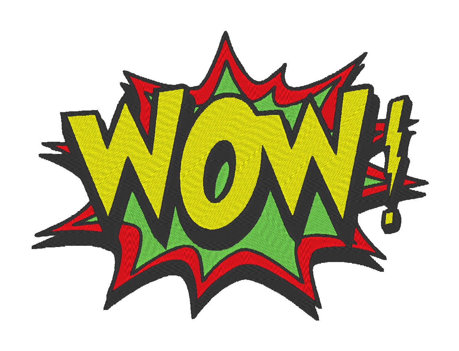 Wow embroidery machine design  etsy Wow embroidery machine design  etsy