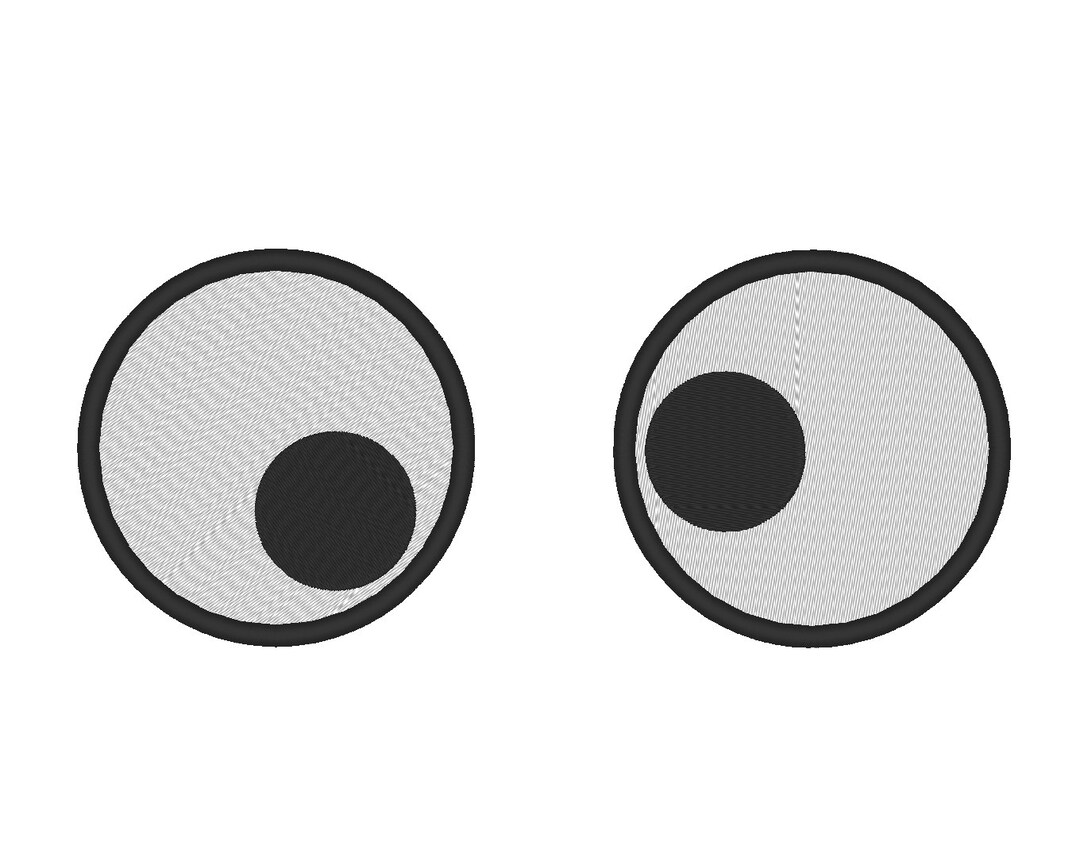 Googly Eyes Halloween Embroidery Machine Design Etsy