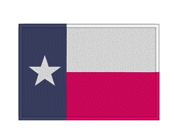 12 sizes texas flag embroidery design  etsy