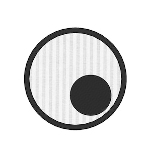 Googly Eye Applique Halloween Embroidery Machine Design