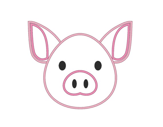 Porcinet Bebe Cochon Applique Broderie Machine Etsy
