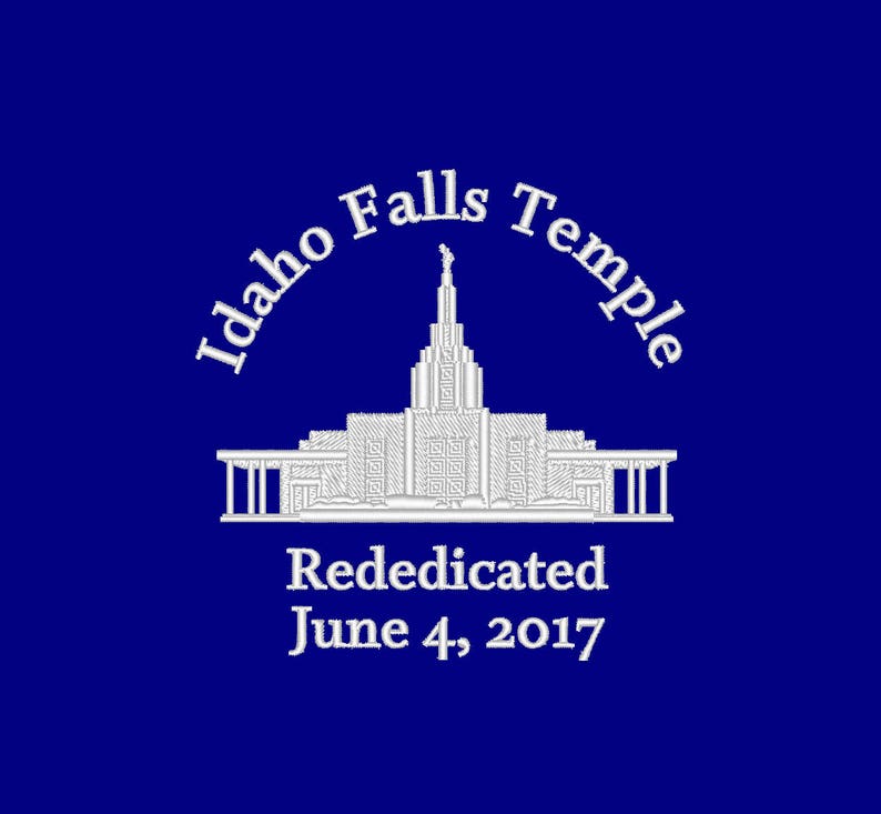 Idaho Falls Temple Embroidery Machine Design includes Bonus Etsy