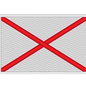 Alabama Flag Embroidery Machine Design