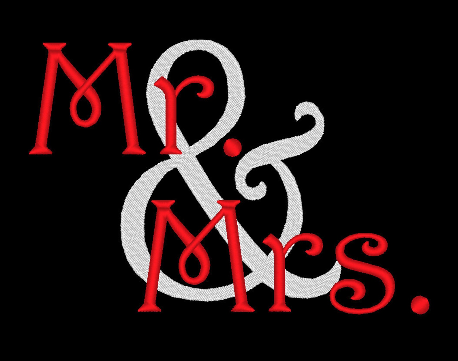 Mr & Mrs Embroidery Machine Design Etsy