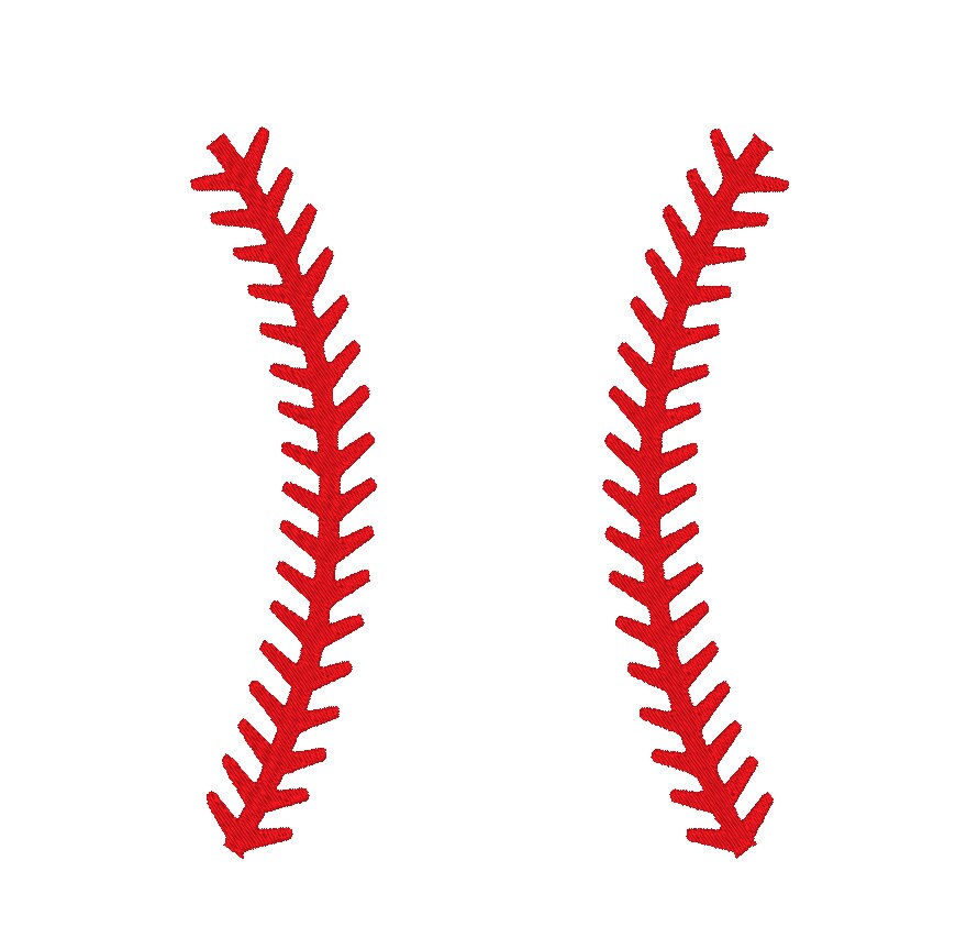 Baseball Lines Minimalist Embroidery Design Etsy