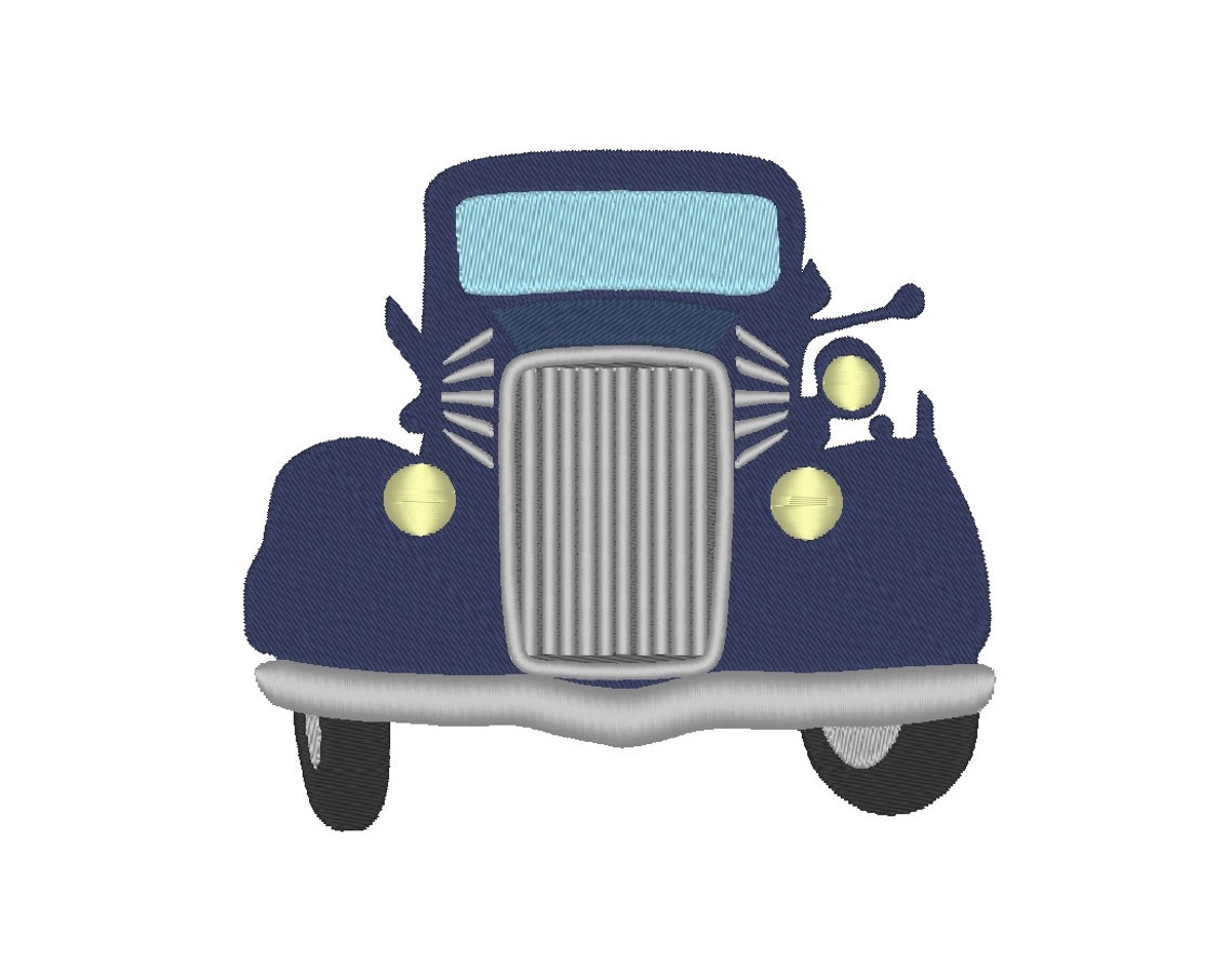 Vintage Car Embroidery Pattern Etsy