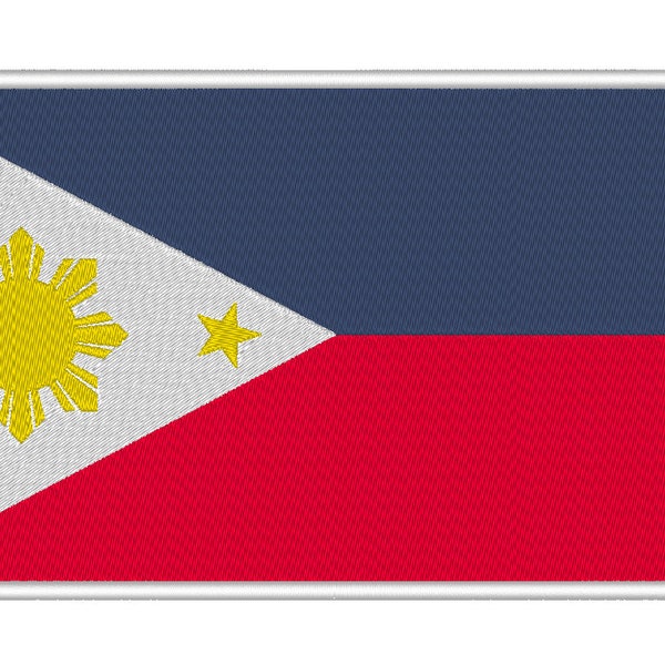 Philippines Flag Embroidery Design