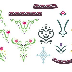 Anna Winter Dress Bodice,Skirt and Boots Cape Mittens Hat Straps All Designs Embroidery Machine Design