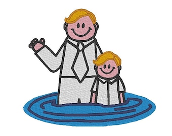 Disegno di ricamo di battesimo Boy