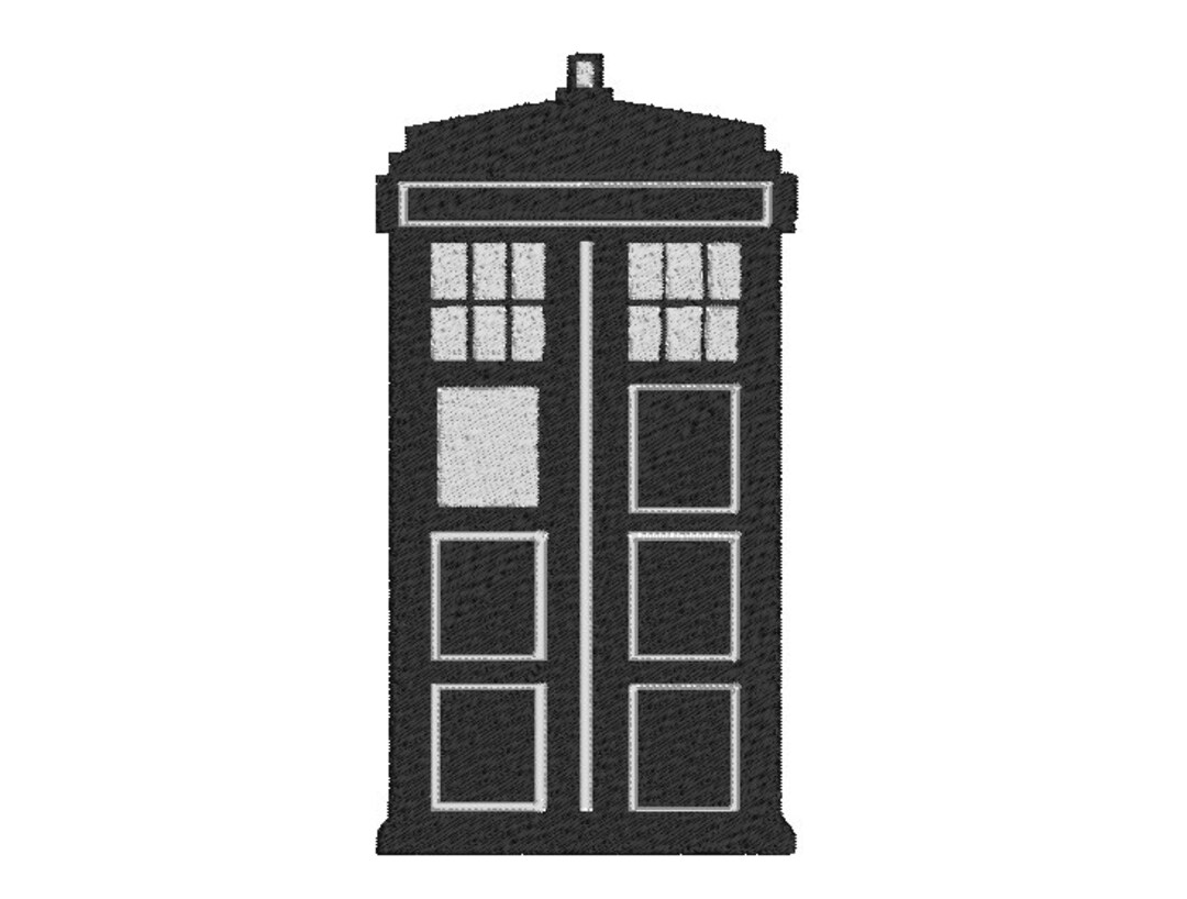 Police Box Pattern Police Box Embroidery Design - Etsy