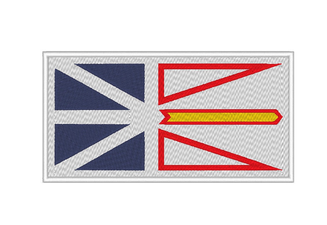Newfoundland Flag Embroidery Design - Etsy