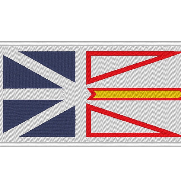 Neufundland Flagge Stickerei Design