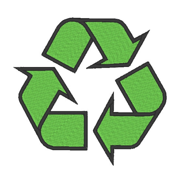 Recycle Symbol Embroidery Machine Design