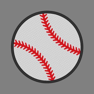 Baseball Embroidery Machine Design