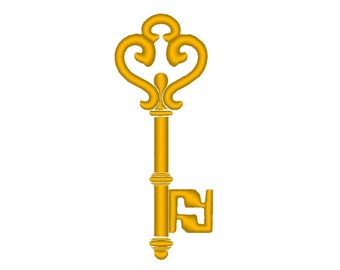 Key Embroidery Machine Embroidery Design, 2 Sizes, Key Embroidery ...