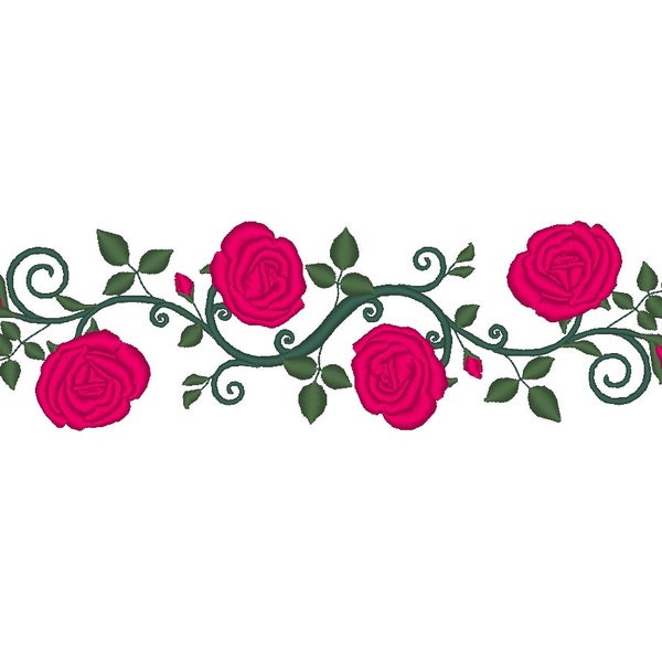 Rose sukienka kwiatowy przystrojenie obrzeża projekt haftu paski na gumie