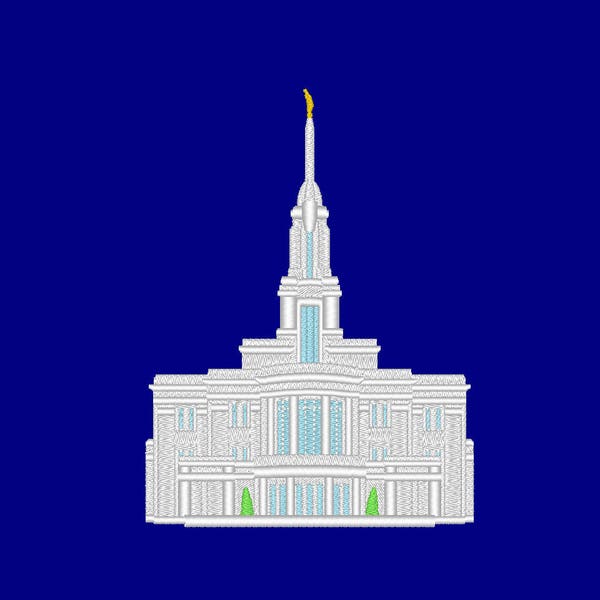 Payson Utah Temple Small Simple Embroidery Machine Design