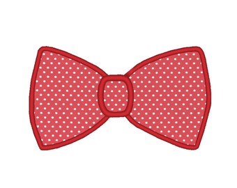 Bow Tie Applique Embroidery Design