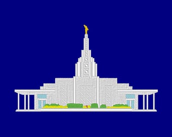 Idaho Falls tempio ricamo macchina Design * * include Bonus riconsacrazione File * *