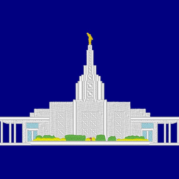 Idaho Falls Temple Embroidery Machine Design **Includes Bonus Rededication File**