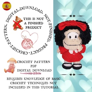 MAFALDA PATRÓN AMIGURUMI