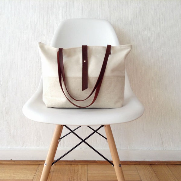 Last one!! Tote Bag in natural linen and hemp - Limited edition bag