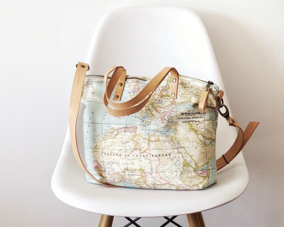 US Made Canvas Map & Photograph Case with Adjustable Shoulder Strap Free  Ship