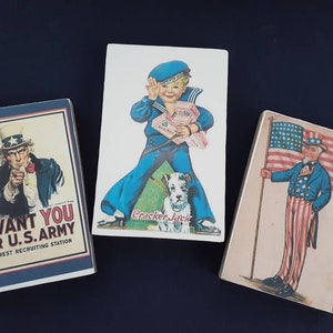 Cracker Jack Kid, Uncle Sam, U.S. Army, Patriotic Signs, July 4th, Americana Wooden Signs