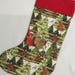 Red Truck Christmas Stocking Vintage Truck Old Red Truck Christmas Stocking Country Christmas Stocking