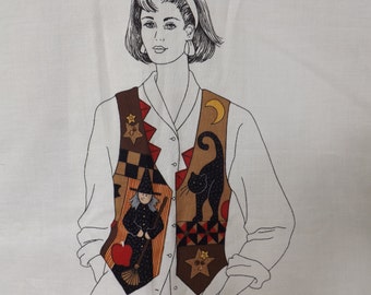 DIY Halloween Vest Ladies Make it Yourself Panneaux de gilet