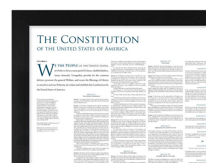 WHOLESALE/BULK QUANTITY — The Constitution of the United States: A 24- by 36-inch print