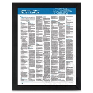 Illinois State Constitution: A print in multiple sizes