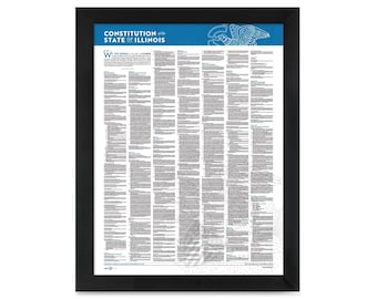 Illinois State Constitution: A print in multiple sizes