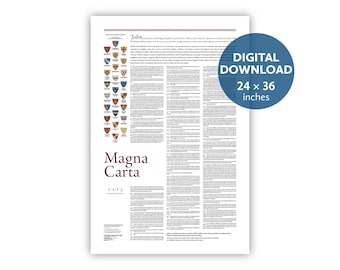 Magna Carta: A 24- by 36-inch (61 × 91 cm) digital download