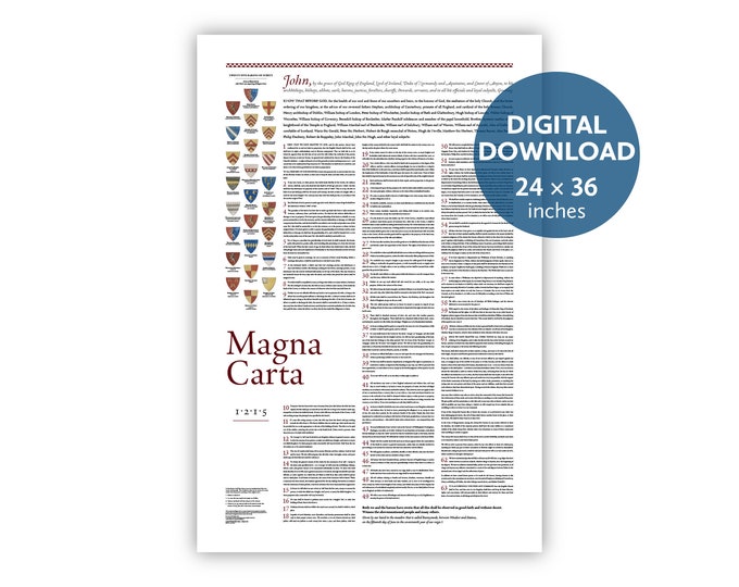 Magna Carta: A 24- by 36-inch (61 × 91 cm) digital download