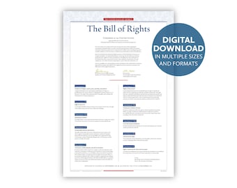 The Bill of Rights: A digital download in multiple sizes and formats